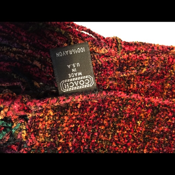 Coach multicolored scarf - Picture 4 of 5